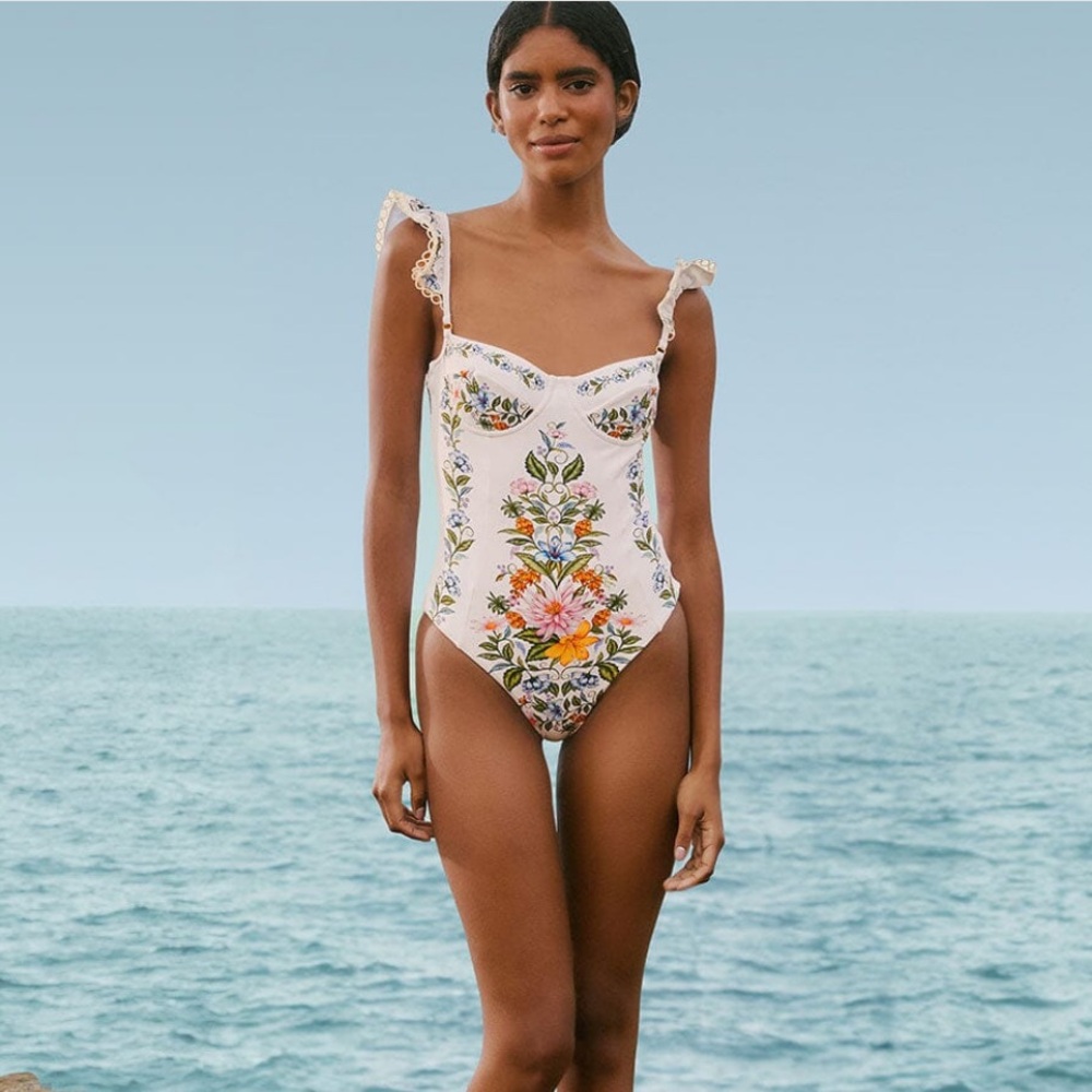Farm Rio Sweet Bloom Bouquet One Piece